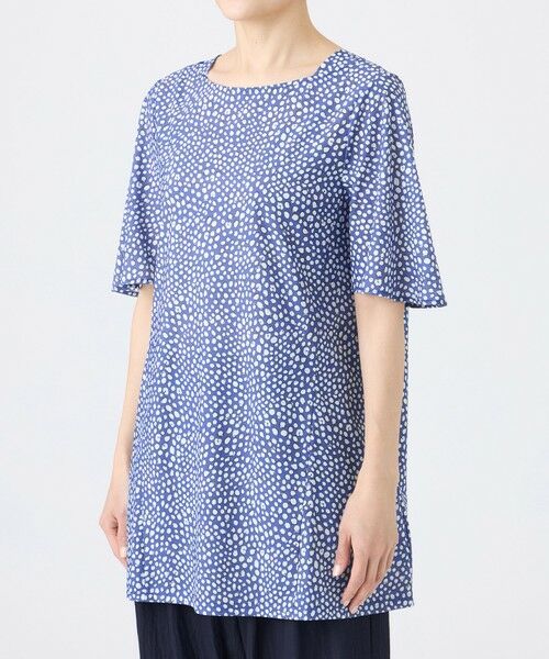 EVEX by KRIZIA / エヴェックス バイ クリツィア カットソー | 【接触冷感・マシンウォッシャブル】ミニチータープリントコンチェロカットソー | 詳細4