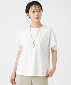 EVEX by KRIZIA / エヴェックス バイ クリツィア カットソー | 【日傘レベルの遮熱効果】【接触冷感・遮熱・UV対策・ウォッシャブル】ミネラルテックスパフスリーブカットソー