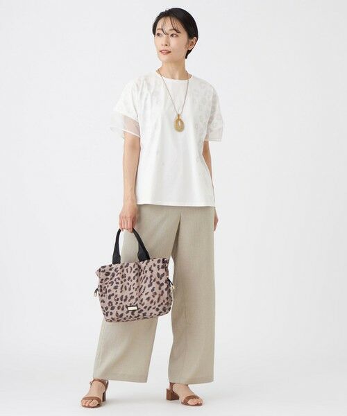 EVEX by KRIZIA / エヴェックス バイ クリツィア カットソー | 【日傘レベルの遮熱効果】【接触冷感・遮熱・UV対策・ウォッシャブル】ミネラルテックスパフスリーブカットソー | 詳細1