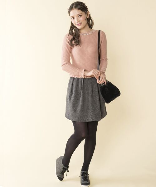 セール Cancamコラボ エレガンスフリルワンピース ミニ丈 ひざ丈ワンピース Feroux フェルゥ ファッション通販 タカシマヤ ファッションスクエア