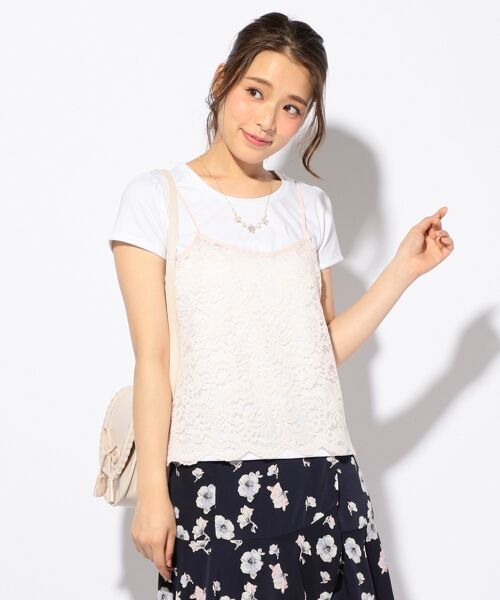 TWIN-SET - 新品ツインセット Tシャツ(カットソー) 白×赤 #S TWIN-SET