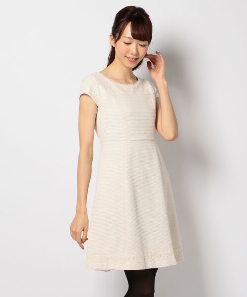 セール セレモニー対応 スプリングツィード ミニ丈 ひざ丈ワンピース Feroux フェルゥ ファッション通販 タカシマヤファッションスクエア