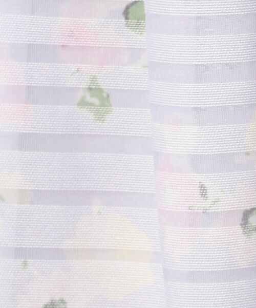 Feroux / フェルゥ ミニ・ひざ丈スカート | 【洗える】シアーボーダーフラワー スカート | 詳細16
