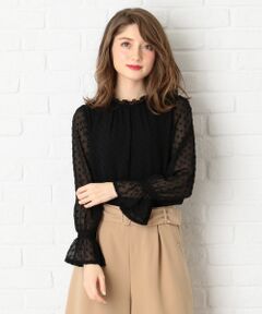 Feroux / フェルゥ トップス | 【洗える】ハートカットドビー ブラウス