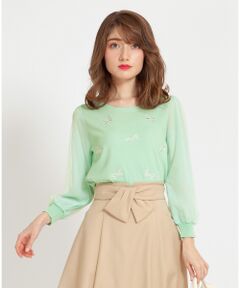 Feroux / フェルゥ ニット・セーター | 【洗える】リボンディテールP／O ニット