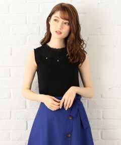 Feroux / フェルゥ ニット・セーター | 【洗える】スカラップノースリP/O ニット