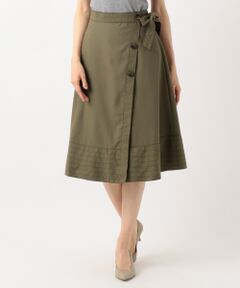 Feroux / フェルゥ ミニ・ひざ丈スカート | 【新色追加・洗える】トレンチラップ スカート