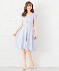 Feroux / フェルゥ ミニ丈・ひざ丈ワンピース | 【洗える】肩フリル ワンピース