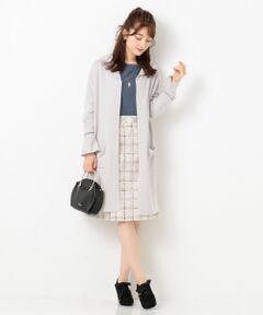 Feroux / フェルゥ カーディガン・ボレロ | 【洗える】ミラノリブフェイクパールボタン 羽織り