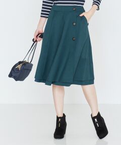 Feroux / フェルゥ ミニ・ひざ丈スカート | 【リバーシブル】フラワーコンビ スカート