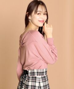Feroux / フェルゥ ニット・セーター | 【後ろ姿まで可愛い！】バックリボンポイント ニット
