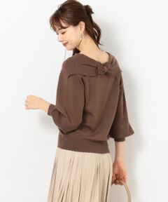 Feroux / フェルゥ ニット・セーター | 【後ろ姿まで可愛い！】バックリボンポイント ニット