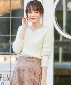 Feroux / フェルゥ ニット・セーター | ラメネコヤーンプルオーバー ニット