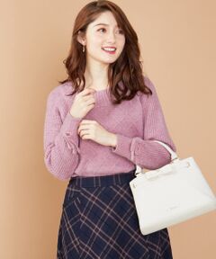 Feroux / フェルゥ ニット・セーター | 【洗える】ダイヤケーブル ニット