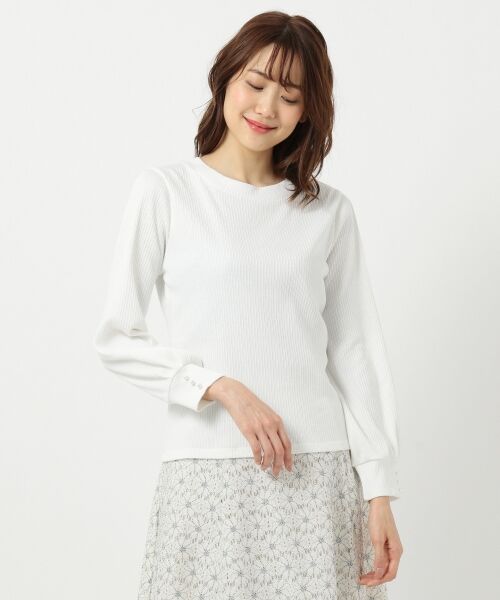 Feroux / フェルゥ Tシャツ | 【洗える】アイレットテレコ カットソー | 詳細5