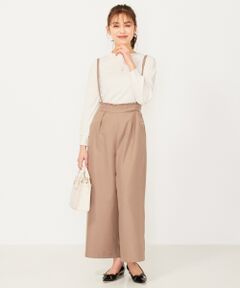 Feroux / フェルゥ その他パンツ | 【サスペンダー取り外し可】バックリボンワイド パンツ