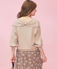 Feroux / フェルゥ ニット・セーター | 【後ろ姿まで可愛い！】バックリボンポイント ニット