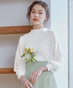 Feroux / フェルゥ カットソー | 【洗える】マジョリカプリーツスリーブ カットソー