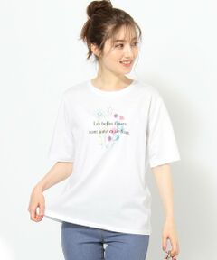 【THE Mコラボ】オーガビッツフラワーモチーフ Tシャツ