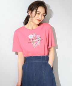 【THE Mコラボ】オーガビッツフラワーモチーフ Tシャツ