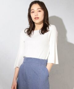 【洗える】バックシャン ニット