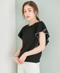 【接触冷感】クールビューティーフリル Tシャツ