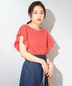 【接触冷感】クールビューティーフリル Tシャツ