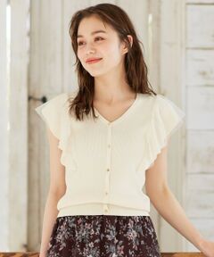 Feroux / フェルゥ ニット・セーター | 【洗える】チュールスリーブ ニット