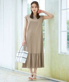 Feroux / フェルゥ ロング・マキシ丈ワンピース | 【洗える】裾ティアード ワンピース