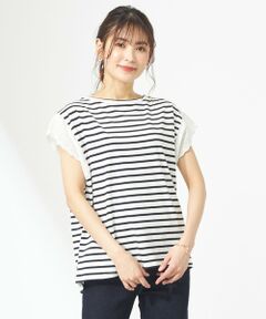 【吸水速乾・洗える】レーススリーブ Tシャツ