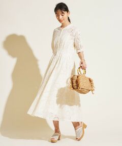 Feroux / フェルゥ ロング・マキシ丈ワンピース | 【洗える】カットワークレース ワンピース