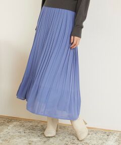 【洗える】シフォンジョーゼットプリーツ スカート