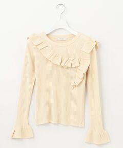 Feroux / フェルゥ ニット・セーター | 【洗える】フリルリブ ニット