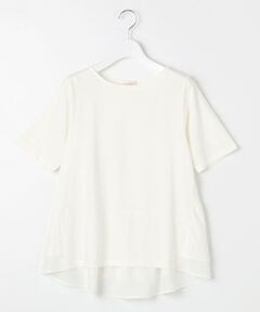 【UVケア】バックペプラムチュニック Tシャツ