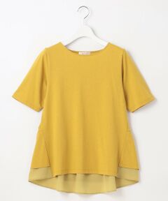 【UVケア】バックペプラムチュニック Tシャツ