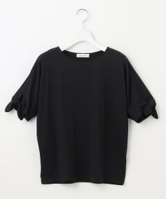 【UVケア】リボンスリーブドルマン Tシャツ