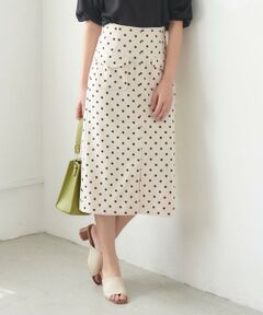 Feroux / フェルゥ ミニ・ひざ丈スカート | 【洗える】フラップナロー スカート