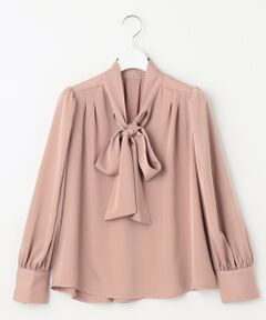 Feroux / フェルゥ シャツ・ブラウス | 【洗える】サテンボウタイ ブラウス