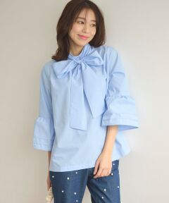 Feroux / フェルゥ シャツ・ブラウス | 【洗える・2WAY】リボンタイチュニック ブラウス