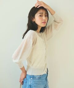 Feroux / フェルゥ カーディガン・ボレロ | 【洗える】シアーカラー カーディガン