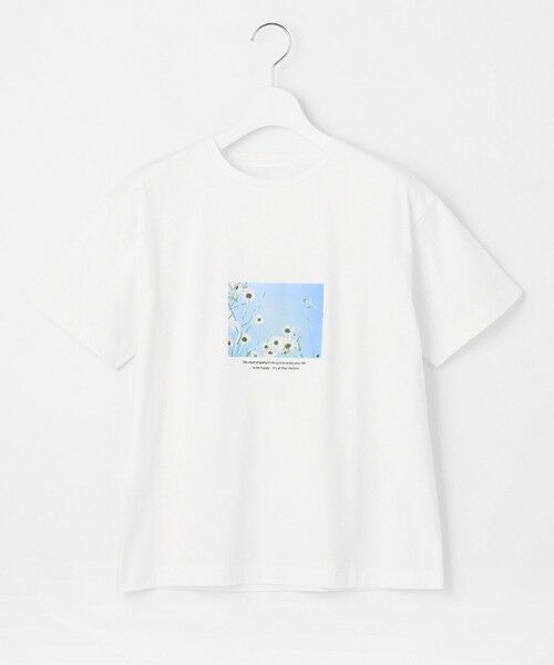 Feroux / フェルゥ カットソー | フラワーフォトプリント Tシャツ | 詳細8