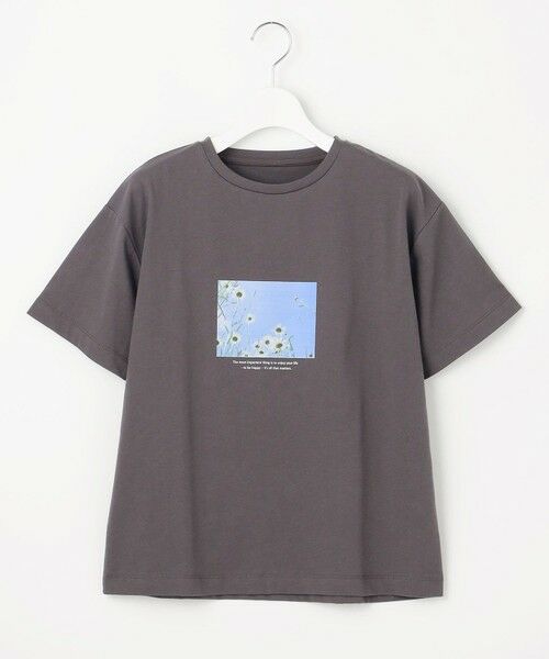 Feroux / フェルゥ カットソー | フラワーフォトプリント Tシャツ | 詳細19