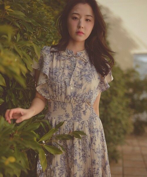 Feroux / フェルゥ ロング・マキシ丈ワンピース | 【大好評につき新色・追加決定！】ウエストシャーリングデシン ワンピース | 詳細17