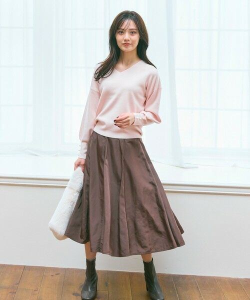 Feroux / フェルゥ ニット・セーター | 【洗える】Vネック プルオーバー ニット | 詳細10