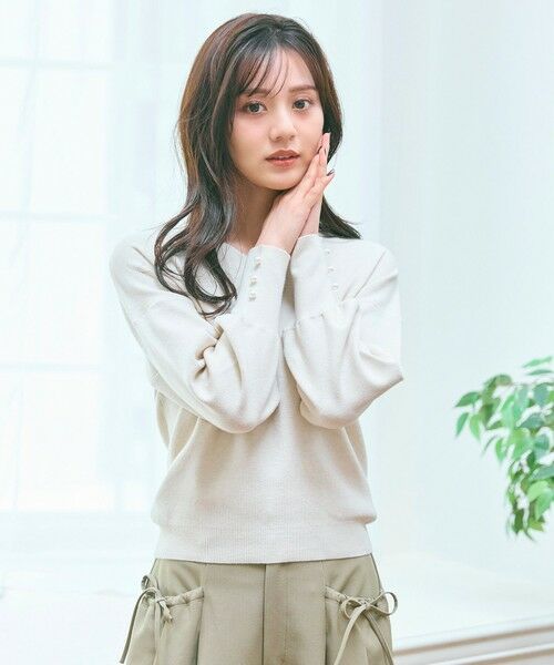 Feroux / フェルゥ ニット・セーター | 【洗える】Vネック プルオーバー ニット | 詳細11