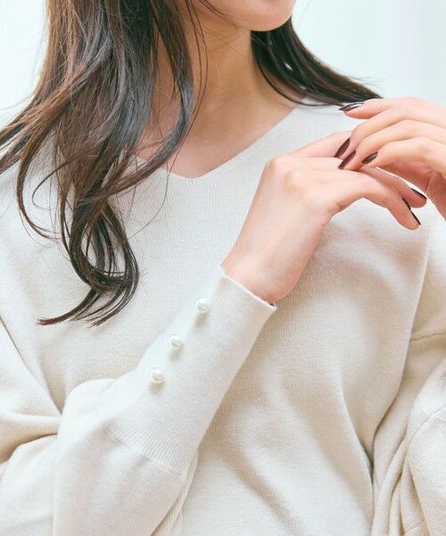 Feroux / フェルゥ ニット・セーター | 【洗える】Vネック プルオーバー ニット | 詳細12