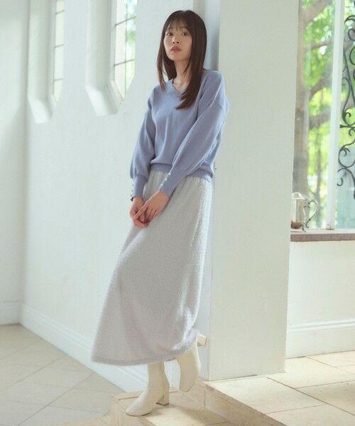 Feroux / フェルゥ ニット・セーター | 【洗える】Vネック プルオーバー ニット | 詳細14