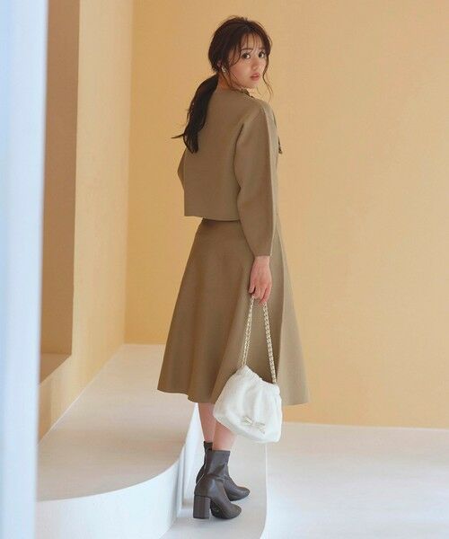 Feroux / フェルゥ ショルダーバッグ | キルティング＆エコファー チェーンバッグ | 詳細1