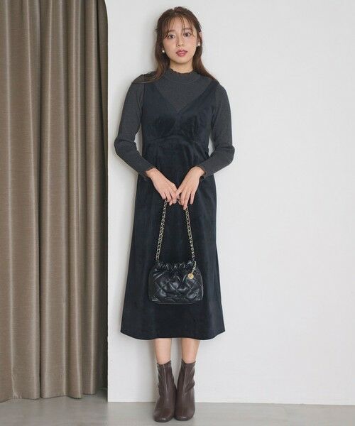 Feroux / フェルゥ ショルダーバッグ | キルティング＆エコファー チェーンバッグ | 詳細11