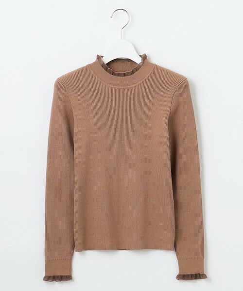 Feroux / フェルゥ ニット・セーター | シアーフリル・ハイネックリブプルオーバー | 詳細12